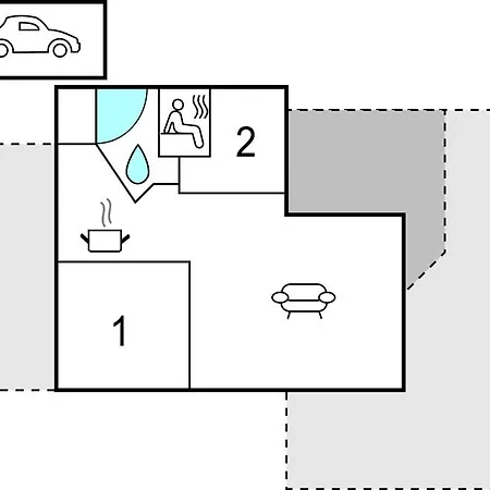 Сasa de vacaciones Awesome In Sjolund With Sauna Sjolund